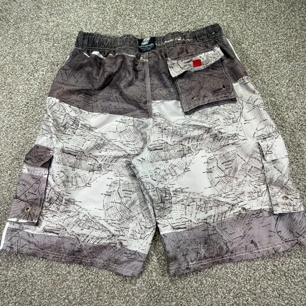 Vintage Surfmentality Y2K Aop Board Shorts Baggy Essentiaks 32 Waist